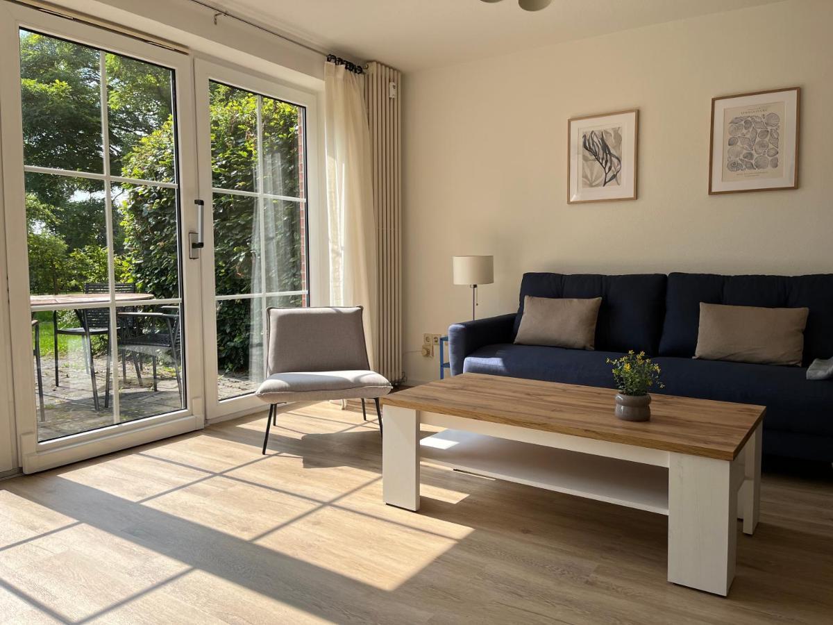 Ferienwohnung II Im Idyllischen Gulfhof Krummhörn Exteriör bild